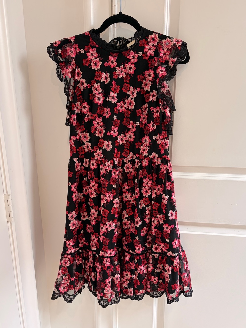♠️ Kate Spade Embroidered Floral Mini Dress Size 8 ♠️ - Picture 6 of 7